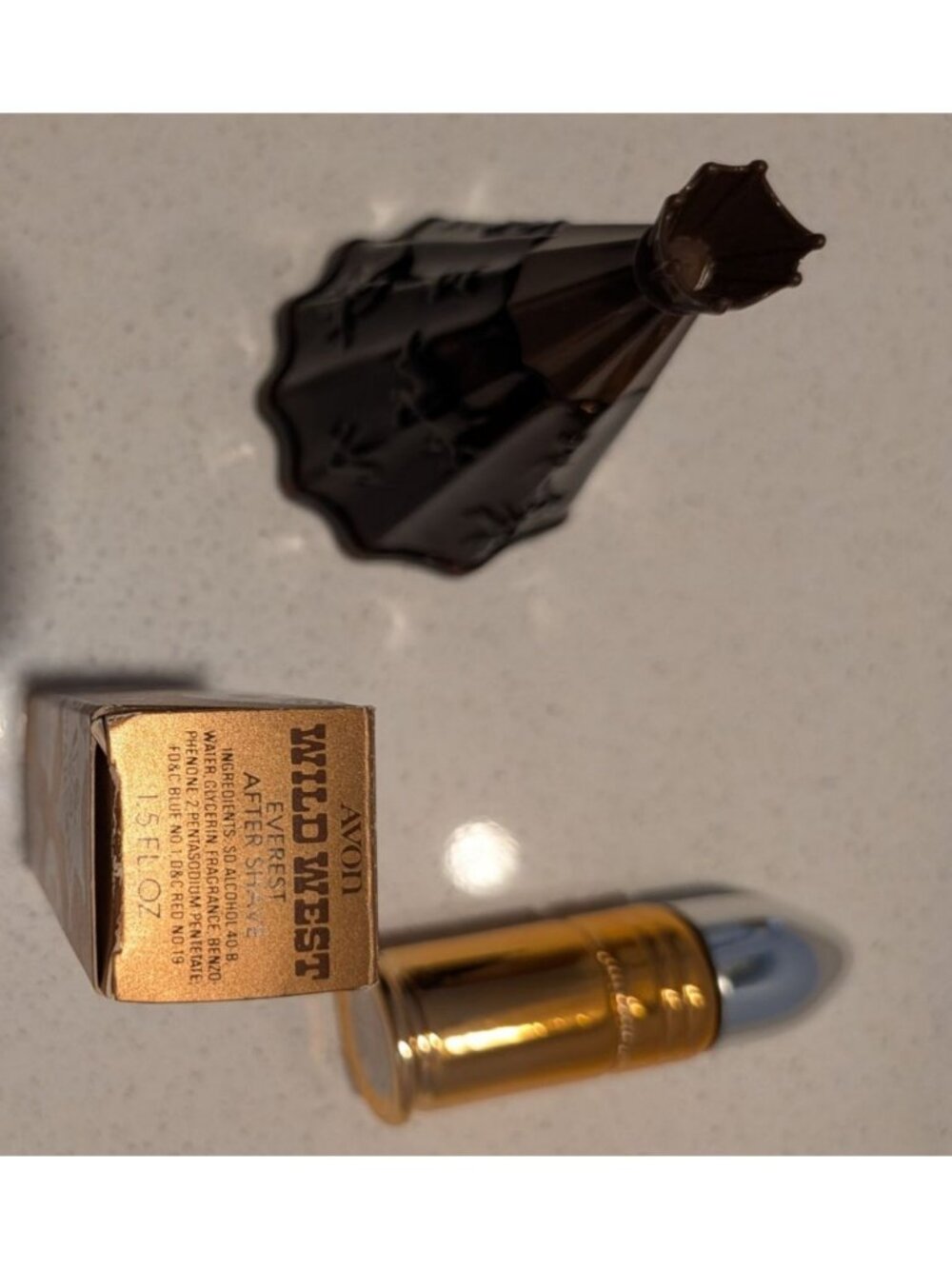 Vintage Avon Indian TeePee Cologne Bottle Wild West Bullet Decanter 1970s - Picture 10 of 16